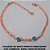 PULSEIRA NO BRUTO PRONTO PARA BANHO COM CORRENTE  DUPLA 18CM+EXTENSOR COM CRISTAL E OLHO GREGO PESO TOTAL 2,6GR - BRU0362 - Imagem 1