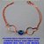 PULSEIRA BRUTO PRONTO PARA O BANHO CORRENTE DUPLA E OLHO GREGO AZUL TAMANHO 18CM - PESO  1.7GR - BRU3852 - Imagem 2