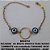 PULSEIRA  NO BRUTO PRONTO PARA BANHO CORRENTE toda trabalhada TAMANHO 18CM +EXTENSOR - COM FECHO LAGOSTA -  OLHO  GREGO DE 10MM - PESO 2.3GR - BRU4752 - Imagem 1