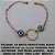 PULSEIRA  NO BRUTO PRONTO PARA BANHO CORRENTE toda em coração TAMANHO 18CM +EXTENSOR - COM FECHO LAGOSTA -  OLHO  GREGO DE 10MM - PESO 2.3GR - BRU4751 - Imagem 2