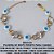 PULSEIRA NO BRUTO PRONTO PARA O BANHO COM BASE EM ''(ALTA FUSÃO)'' COM QUATRO PEDRA  DE ZIRCONIA DE 10X10MM - CINCO OLHO GREGO DE  10MM - 18CM+EXTENSOR - PESO 12.8GR -  BRU5126 - Imagem 2