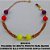 PULSEIRA NO BRUTO PRONTO PARA BANHO  CORRENTE ELLO PORTUGUES DUPLA- TAMNHO 19CM+EXTENSOR (COM FECHO LAGOSTA) COM CONTAS DE 8MM (''MODELO COLORIDO'')  PESO 4.6GR - BRU4816 - Imagem 1