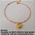 PULSEIRA NO BRUTO PRONTO PARA BANHO CORRENTE TODA EM CORAÇÃO(DELICADA)  18CM+EXTENSOR - PESO 2.2GR - PINGENTE   CORAÇÃO DUPLO(LOVE) - BRU4800 - Imagem 2