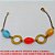 PULSEIRA NO BRUTO PRONTO PARA O BANHO -  PULSEIRA FEMININA COM CONECTORES DE RESINA  E CÍRCULOS - TAMANHO:18,5CM - PESO:3,6GR -  BRU3717 - Imagem 1