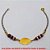 PULSEIRA NO BRUTO PRONTO PARA O BANHO -  PULSEIRA FEMININA COM BOLINHAS DE RESINA DE  4MM E CONECTOR DE FOLHA - TAMANHO:18,4CM -  PESO:2,4GR - BRU3924 - Imagem 1