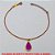 PULSEIRA NO BRUTO PRONTO PARA O BANHO -  PULSEIRA FEMININA COM CORRENTE VENEZIANA+ EXTENSOR E PINGENTE DE GOTA NA COR ROXA -  TAMANHO:19,1CM - PESO:2,3GR - BRU3884 - Imagem 2