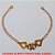 PULSEIRA NO BRUTO PRONTO PARA O BANHO -  PULSEIRA FEMININA COM CONECTORES DE  TRIÂNGULO E ''BORBOLETA'' - TAMANHO  20,2CM - PESO:1,6GR - BRU3836 - Imagem 3