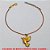PULSEIRA NO BRUTO PRONTO PARA O BANHO -  PULSEIRA FEMININA COM CORRENTE VENEZIANA+ EXTENSOR E PINGENTE DE POMBINHA DA PAZ -  TAMANHO:19,1CM - PESO:2,6GR - BRU3883 - Imagem 1