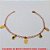 PULSEIRA NO BRUTO PRONTO PARA O BANHO -  PULSEIRA FEMININA COM PENDURICALOS DE  CRISTAL E PINGENTES DE 1,0CM - TAMANHO  20,5CM - PESO 1,4GR - BRU3845 - Imagem 2