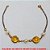 PULSEIRA NO BRUTO PRONTO PARA O BANHO -  PULSEIRA FEMININA COM CONECTORES DE LATÃO  E PÉROLAS DE 5MM - TAMANHO:19,8CM - PESO: 1,8GR - BRU3901 - Imagem 1