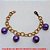 PULSEIRA NO BRUTO PRONTO PARA O BANHO -  PULSEIRA FEMININA COM PENDURICALHOS DE  BOLAS DE RESINA DE 13MM - TAMANHO:21,9CM -  PESO:16,2GR - BRU2430 - Imagem 3