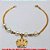 PULSEIRA NO BRUTO PRONTO PARA O BANHO -  PULSEIRA FEMININA COM PÉROLAS DE 5MM E  PENDURICALHO DE COROA COM CRISTAIS -  TAMANHO:21,0CM - PESO:2,4GR - BRU1374 - Imagem 2