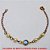 PULSEIRA NO BRUTO PRONTO PARA O BANHO -  PULSEIRA FEMININA COM PÉROLAS DE 5MM E  CONECTOR DE CRISTAL - TAMANHO:19,0CM -  PESO:1,8GR - BRU2965 - Imagem 3