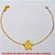 PULSEIRA NO BRUTO PRONTO PARA O BANHO -  PULSEIRA FEMININA COM CORRENTE (L11)  IMPORTADA COM ESTRELA DO MAR - TAMANHO: 18,0CM - PESO:0,9GR - BRU3054 - Imagem 1