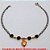 PULSEIRA NO BRUTO PRONTO PARA O BANHO -  PULSEIRA FEMININA COM CRISTAIS E PENDURICALHO  DE CORAÇÃO EM ABS - TAMANHO:20,5CM - PESO: 2,0GR - BRU1892 - Imagem 3