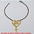 PULSEIRA NO BRUTO PRONTO PARA O BANHO -  PULSEIRA FEMININA COM CONECTOR DE CORAÇÃO  COM A PALAVRA ''FÉ'' E PENDURICALHO DE  CRUCIFIXO - TAMANHO:21,0CM - PESO:3,1GR -  BRU0883 - Imagem 3