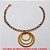PULSEIRA NO BRUTO PRONTO PARA O BANHO -  PULSEIRA FEMININA COM PENDURICALHO DE  ARGOLAS - TAMANHO:18,2CM - PESO:5,1GR -  BRU3336 - Imagem 2