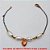 PULSEIRA NO BRUTO PRONTO PARA O BANHO -  PULSEIRA FEMININA COM CONECTORES  DIAMANTADOS E PENDURICALHO DE CORAÇÃO  EM ABS - TAMANHO:21,0CM - PESO:3,4GR -  BRU1180 - Imagem 1