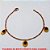 PULSEIRA NO BRUTO PRONTO PARA O BANHO -  PULSEIRA FEMININA COM PENDURICALHOS  DIAMANTADOS E CRISTAIS - TAMANHO:21,0CM -  PESO:2,4GR - BRU939 - Imagem 1