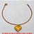 PULSEIRA NO BRUTO PRONTO PARA O BANHO -  PULSEIRA FEMININA COM PENDURICALHO DE  CORAÇÃO - TAMANHO:18,0CM - PESO:2,0GR -  BRU1719 - Imagem 2