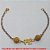 PULSEIRA NO BRUTO PRONTO PARA O BANHO -  PULSEIRA FEMININA COM BOLAS DIAMANTADAS  DE 7MM - TAMANHO:19,0CM - PESO:2,1GR - BRU1384 - Imagem 2