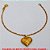 PULSEIRA NO BRUTO PRONTO PARA O BANHO(CX105) -  PULSEIRA FEMININA COM PENDURICALHO DE  CORAÇÃO  - TAMANHO:17,9CM - PESO:1,5GR -  BRU159 - Imagem 1
