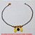 PULSEIRA NO BRUTO PRONTO PARA O BANHO -  PULSEIRA FEMININA COM CORAÇÕES E  PENDURICALHOS DE DOIS MENINOS E CRISTAL  NEGRO - TAMANHO:20,8CM - PESO:1,5GR - BRU4106 - Imagem 2