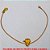 PULSEIRA NO BRUTO PRONTO PARA O BANHO -  PULSEIRA FEMININA COM MENINO - TAMANHO: 18,4CM - PESO:1,0GR - BRU4099 - Imagem 1