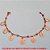 PULSEIRA NO BRUTO PRONTO PARA O BANHO -  PULSEIRA FEMININA COM BOLINHAS DE 3MM E  PENDURICALHOS DE SÃO BENTO - TAMANHO: 17,7CM - PESO:5,2GR - BRU4227 - Imagem 1
