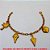 PULSEIRA NO BRUTO PRONTO PARA O BANHO -  PULSEIRA FEMININA COM PENDURICALHOS DE  COQUEIRO,SORVETE,GUARDA CHUVA E FLOR -  TAMANHO:17,2CM - PESO:6,6GR - BRU4097 - Imagem 3