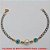PULSEIRA NO BRUTO PRONTO PARA O BANHO -  PULSEIRA FEMININA COM OLHO GREGO  AZUL CLARO  E PÉROLA DE 7MM - TAMANHO:18,5CM - PESO:1,8GR -  BRU1580 - Imagem 3
