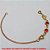PULSEIRA NO BRUTO PRONTO PARA O BANHO -  PULSEIRA FEMININA COM CORAÇÕES E CRISTAIS  VERMELHOS - TAMANHO:18,0CM - PESO:1,5GR -  BRU4160 - Imagem 2