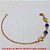 PULSEIRA NO BRUTO PRONTO PARA O BANHO -  PULSEIRA FEMININA COM CORAÇÕES E CRISTAIS  AZUIS - TAMANHO:18,0CM - PESO:1,5GR -  BRU4143 - Imagem 1