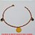 PULSEIRA NO BRUTO PRONTO PARA O BANHO -  PULSEIRA FEMININA COM PENDURICALHO VAZADO E  CRISTAIS VERDES  - TAMANHO:21,0CM - PESO:1,6GR -  BRU4140 - Imagem 2