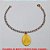 PULSEIRA NO BRUTO PRONTO PARA O BANHO -  PULSEIRA FEMININA COM MEDALHA COM NOSSA  SENHORA APARECIDA - TAMANHO:19,0CM -  PESO:2,8GR - BRU1570 - Imagem 1