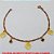PULSEIRA NO BRUTO PRONTO PARA O BANHO -  PULSEIRA FEMININA COM PENDURICALHOS VAZADOS  E LOSANGOS COM CRISTAL - TAMANHO:19,0CM -  PESO:1,7GR - BRU4137 - Imagem 3