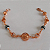 PULSEIRA NO BRUTO PRONTO PARA O BANHO -  PULSEIRA FEMININA COM BOLINHAS TRABALHADAS  DE 8MM,CONTAS DE PORCELANA DE 7MM E BOLA  VAZADA DE 13MM - TAMANHO:20,0CM - PESO:7,9GR -  BRU4213 - Imagem 1