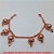 PULSEIRA NO BRUTO PRONTO PARA O BANHO -  PULSEIRA FEMININA COM PENDURICALHOS DE  BOLAS VAZADAS DE 11MM - TAMANHO:20,0CM -  PESO:13,6GR - BRU4214 - Imagem 3