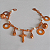 PULSEIRA NO BRUTO PRONTO PARA O BANHO -  PULSEIRA FEMININA COM BOLINHAS DE RESINA   DE 5MM E PENDURICALHOS   VARIADOS - TAMANHO:18,5CM - PESO:12,2GR -  BRU4211 - Imagem 1
