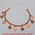 PULSEIRA NO BRUTO PRONTO PARA O BANHO -  PULSEIRA FEMININA COM PENDURICALHOS DE  BOLINHA DE 8MM E CÍRCULOS - TAMANHO:18,5CM -  PESO:9,0GR - BRU4212 - Imagem 2