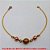 PULSEIRA NO BRUTO PRONTO PARA O BANHO -  PULSEIRA FEMININA COM BOLINHAS DE 6MM E  BOLA VAZADA DE 7MM - TAMANHO:19,5CM - PESO: 1,6GR - BRU4284 - Imagem 1