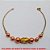 PULSEIRA NO BRUTO PRONTO PARA O BANHO -  PULSEIRA FEMININA COM BOLINHAS DE 6MM\7MM  E ''CONECTOR'' DIAMANTADO - TAMANHO:20,0CM -  PESO:2,7GR - BRU4269 - Imagem 3