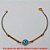 PULSEIRA NO BRUTO PRONTO PARA O BANHO -  PULSEIRA FEMININA COM OLHO GREGO - TAMANHO: 18,0CM - PESO:1,4GR - BRU4273 - Imagem 2