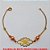 PULSEIRA NO BRUTO PRONTO PARA O BANHO -  PULSEIRA FEMININA COM BOLINHAS DE 6MM E  PENDURICALHOS DE CRUZ - TAMANHO:20,5CM -  PESO:2,3GR - BRU4281 - Imagem 2