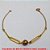 PULSEIRA NO BRUTO PRONTO PARA O BANHO -  PULSEIRA FEMININA COM CONECTORES VAZADOS  E BOLA DIAMANTADA DE 7MM - TAMANHO:20,2CM -  PESO:2,4GR - BRU4266 - Imagem 1
