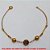 PULSEIRA NO BRUTO PRONTO PARA O BANHO -  PULSEIRA FEMININA COM BOLINHAS DE 6MM E  BOLA DIAMANTADA DE 8MM - TAMANHO:20,0CM -  PESO:2,4GR - BRU4259 - Imagem 3