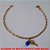 PULSEIRA NO BRUTO PRONTO PARA BANHO TAMANHO 18CM - PESO 2,2GR -   COM UM BOLINHA DE OLHO GREGO E CHAVE -BRU1349 - Imagem 1