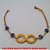 PULSEIRA BRUTO PRONTO BARA BANHO COM CORRENTE ELLO PORTUGUES  COM FECHO LAGOSTA - COM QUATRO OLHO GREGO DE 7MM E UM INFINITO DE 30X14MM PESO 3,7GR - TAMANHO  18CM -  BRU2145 - Imagem 1