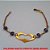 PULSEIRA BRUTO PRONTO BARA BANHO COM CORRENTE ELLO PORTUGUES DUPLA COM FECHO LAGOSTA - COM QUATRO OLHO GREGO DE 7MM E UM CORAÇÃO DE 28X15MM PESO 2,9GR - TAMANHO  18CM -  BRU3024 - Imagem 2