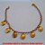 PULSEIRA BRUTO PRONTO PARA BANHO  COM CORRENTE DE 18CM - COM FECHO BOINHA COM SEIS CARINHAS SORRIDENTES DE 8MM PESO 3,3GR - BRU3773 - Imagem 2
